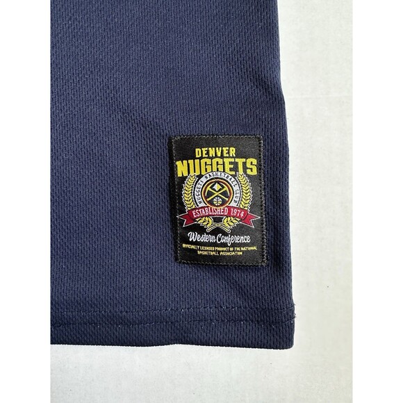 NBA Youth Denver Nuggets Jersey Tank Top Polyester Embroidered Navy Size L - Picture 4 of 10